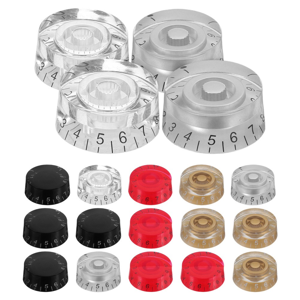 20 Pcs Electric Guitar Control Knobs Volume Replacement Tone Bass