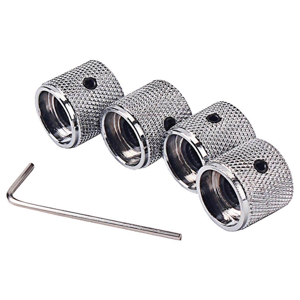 4pcs Iron Volume Dome Knob Button Replacement