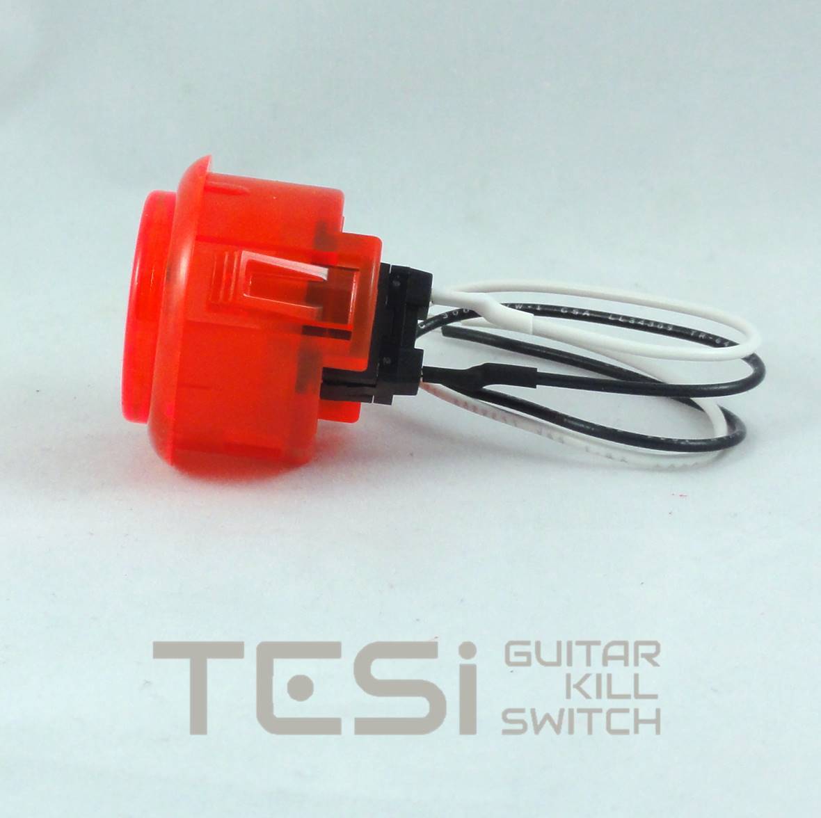 Tesi DITO XL Snap In 30MM Arcade Button Guitar Kill Switch – Translucent Red