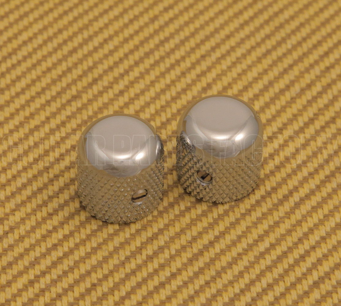 009-4040-049 Genuine Fender USA ’50s Chrome Dome Knobs for P Bass/Telecaster