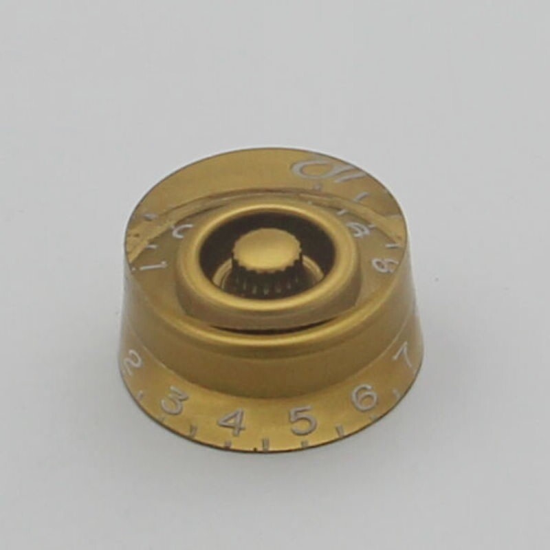 100 PCS Amber Speed Control Knobs Volume Tone Buttons For Electric Guitar