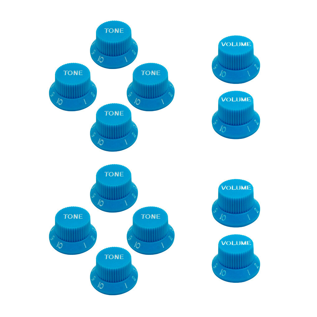 24pcs STStyle Guitar Knobs Tone or Volume Speed Control Knobs 10 Colors
