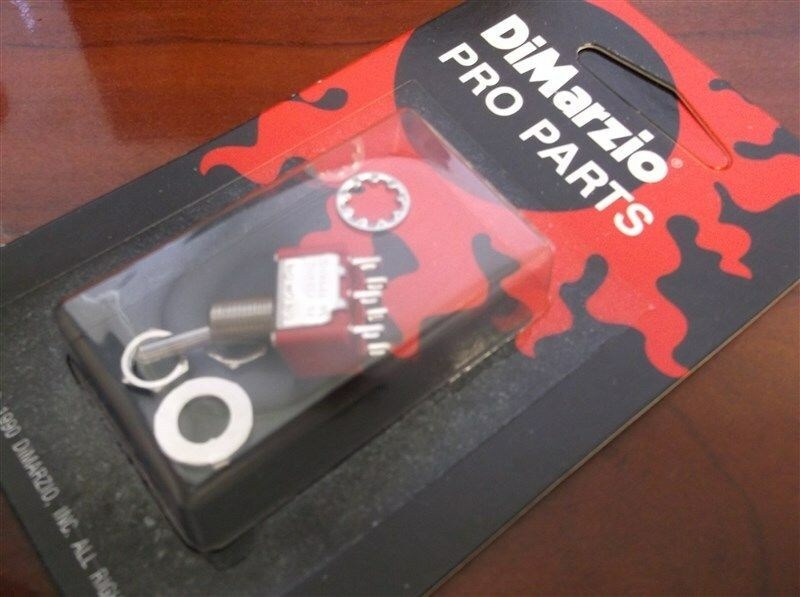 NEW – DiMarzio DPDT On-On-On 3-Position Mini Switch For Guitar, With Hardware