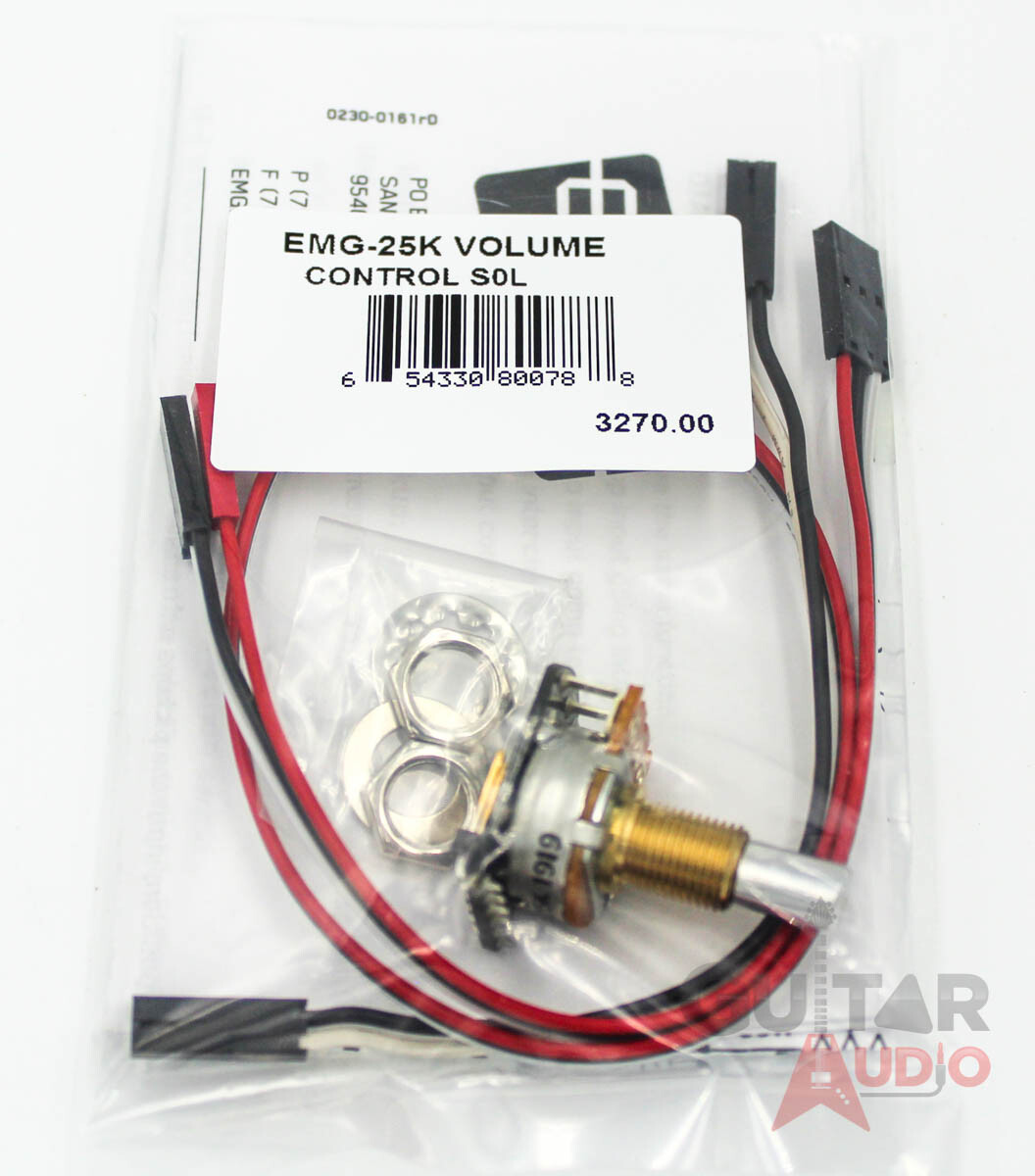 EMG 25k Solderless B122 Volume Control Pot Solid Shaft (3270.00)