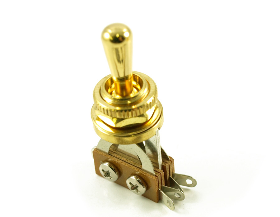 LES PAUL OR CHARVEL SO-CAL TOGGLE SWITCH GOLD/ BRASS METAL TIP
