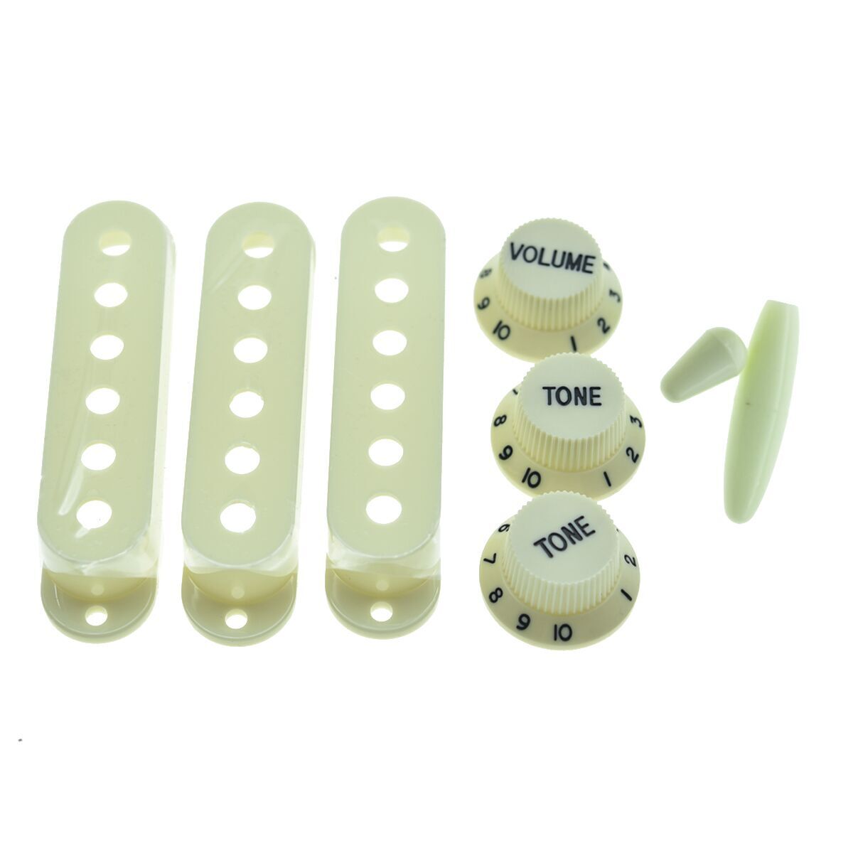 ST Pickup Cover/Knobs/Switch/Trem Arm Tip Mint Green for Strat