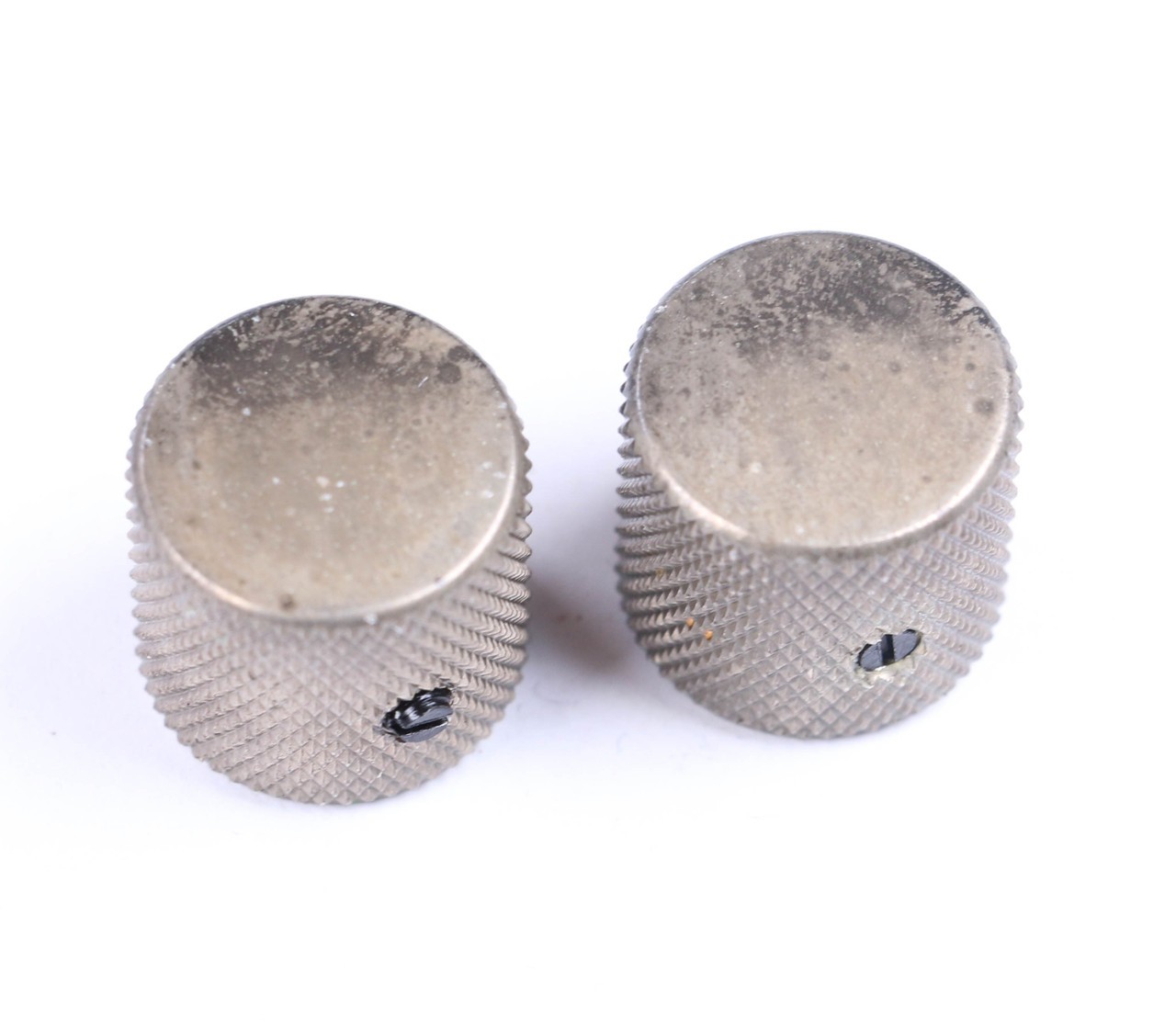 AGP ™ – Aged Telecaster ® Relic Barrel Flat Top Nickel Knobs Set Screw for