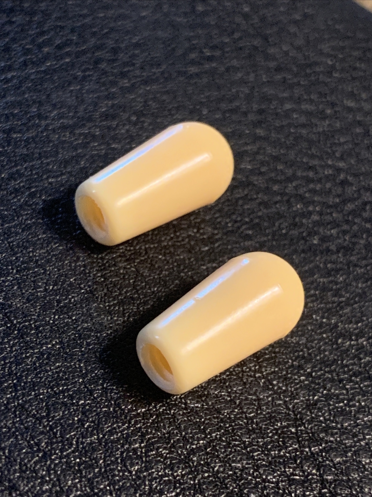 USA Seller (2X) Gibson 8/32 Cream Switch Knob Tip for USA Gibson Les Paul SG Dot