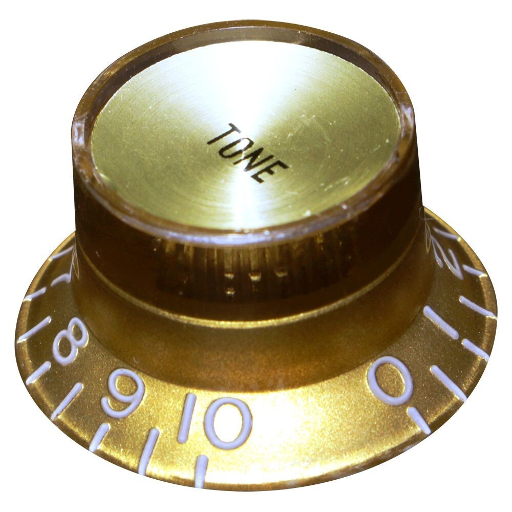 Les Paul Top Hat GOLD Volume / Tone Size Plastic Knobs FIT USA pots 1/4″