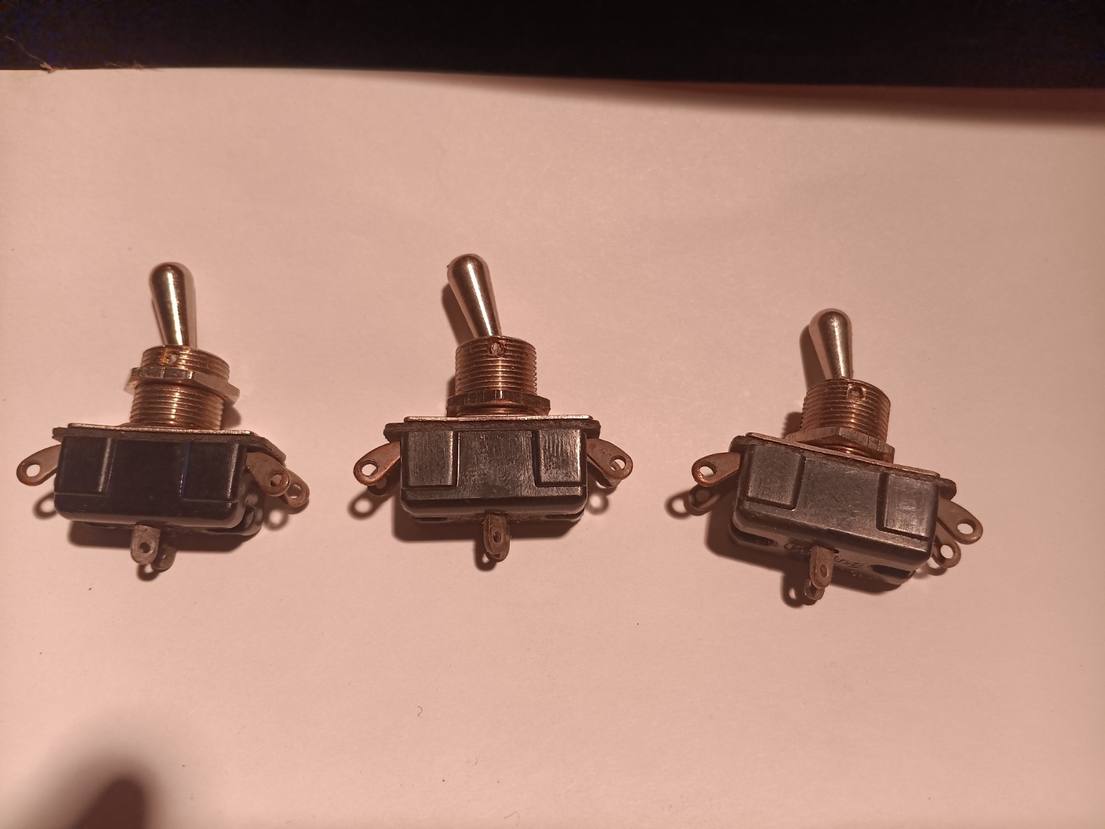 Lot Of 6 Vintage NOS Carling Toggle Switches Guitar Amp Standby Ground