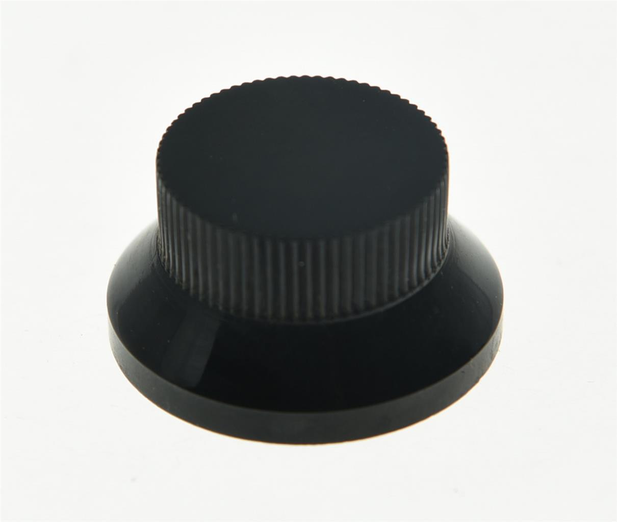 3pcs Black Metal ST Knobs Top Hat Bell Guitar Bass Knob for 5.8mm Pots