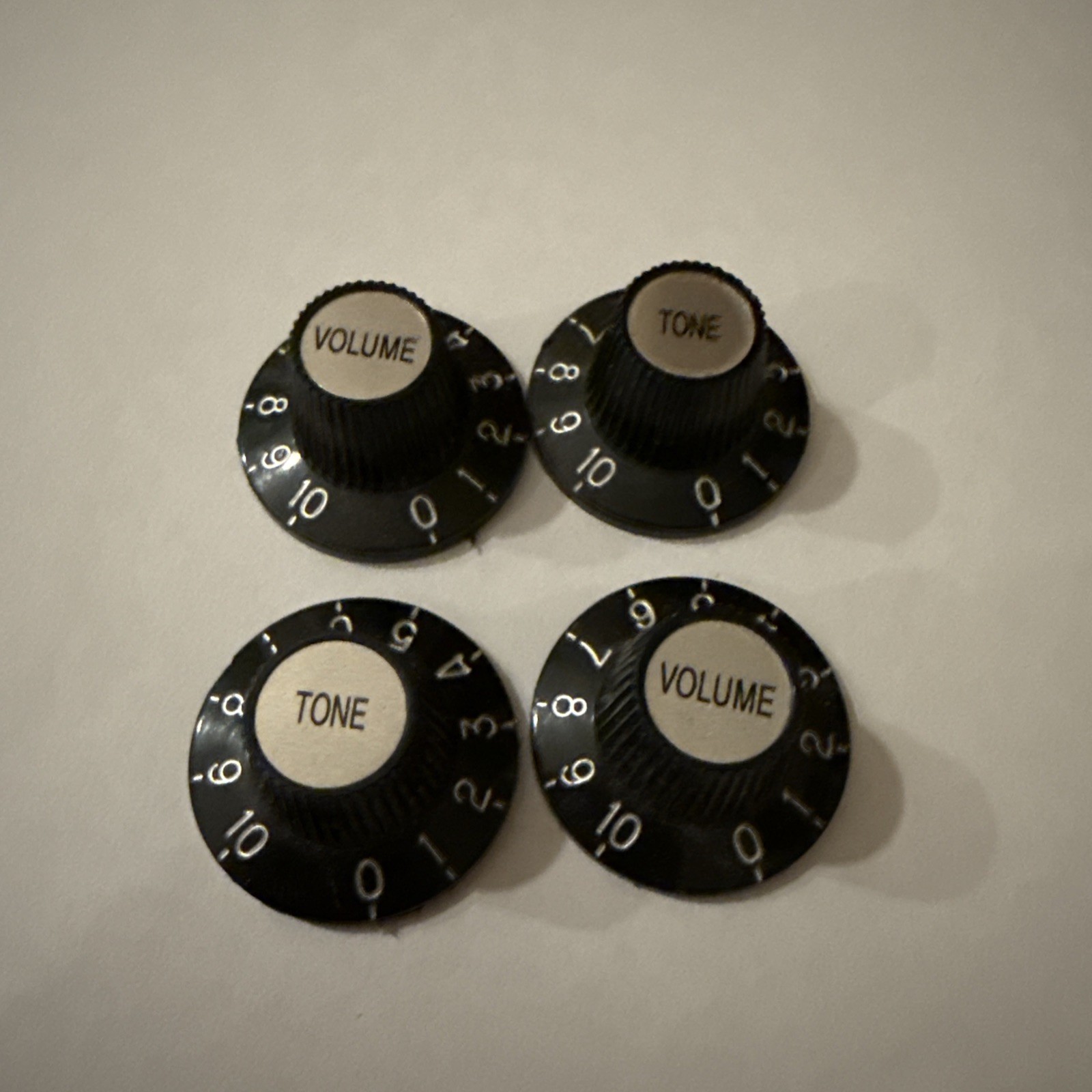 Guitar Witch Hat Knobs 2 Volume 2 Tone for Fender 72 Tele Custom or Others