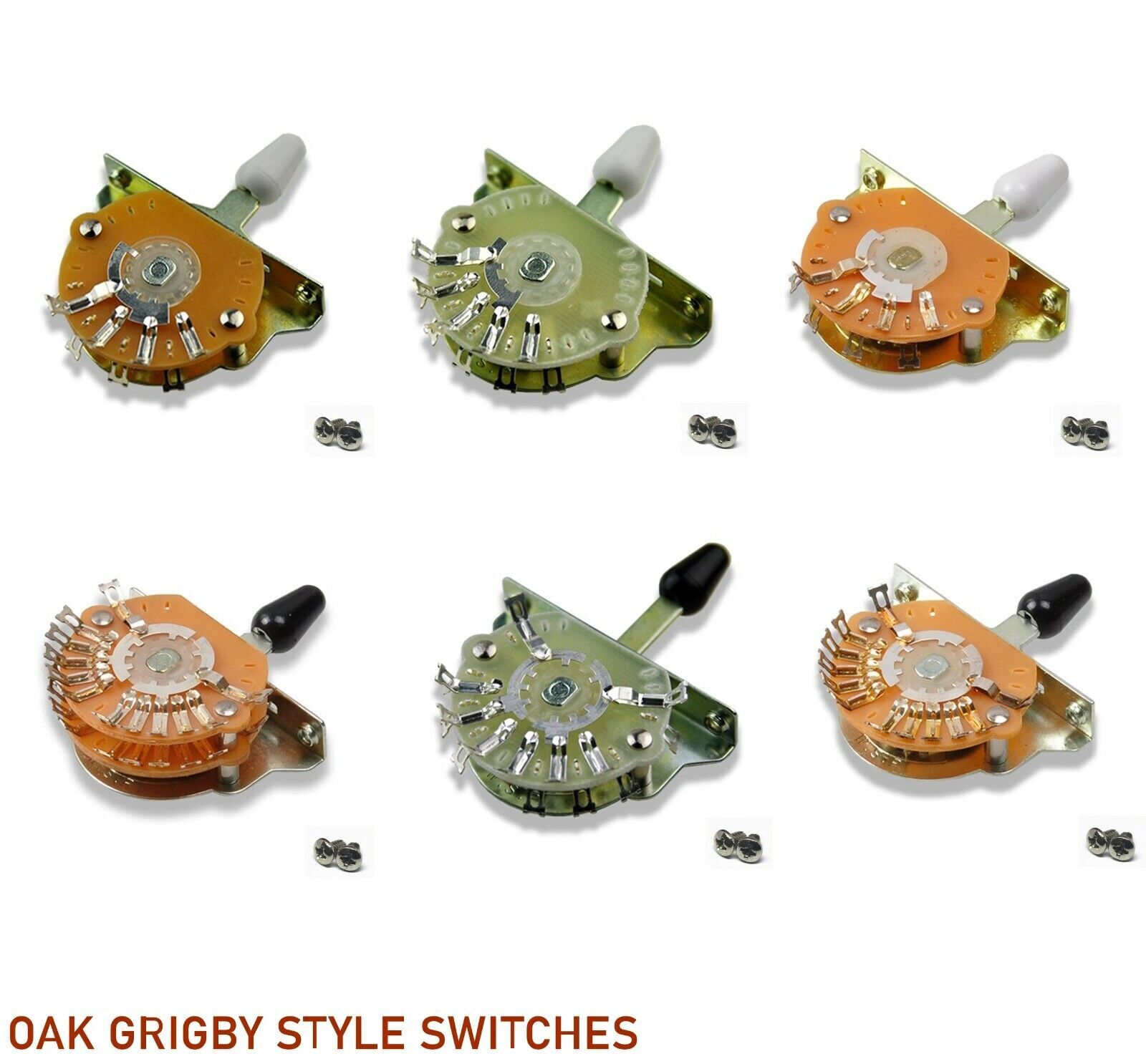 OAK GRIGSBY STYLE SWITCH 3,4,5 WAY DOUBLE POLE For USA/MEX Fender Strat Tele