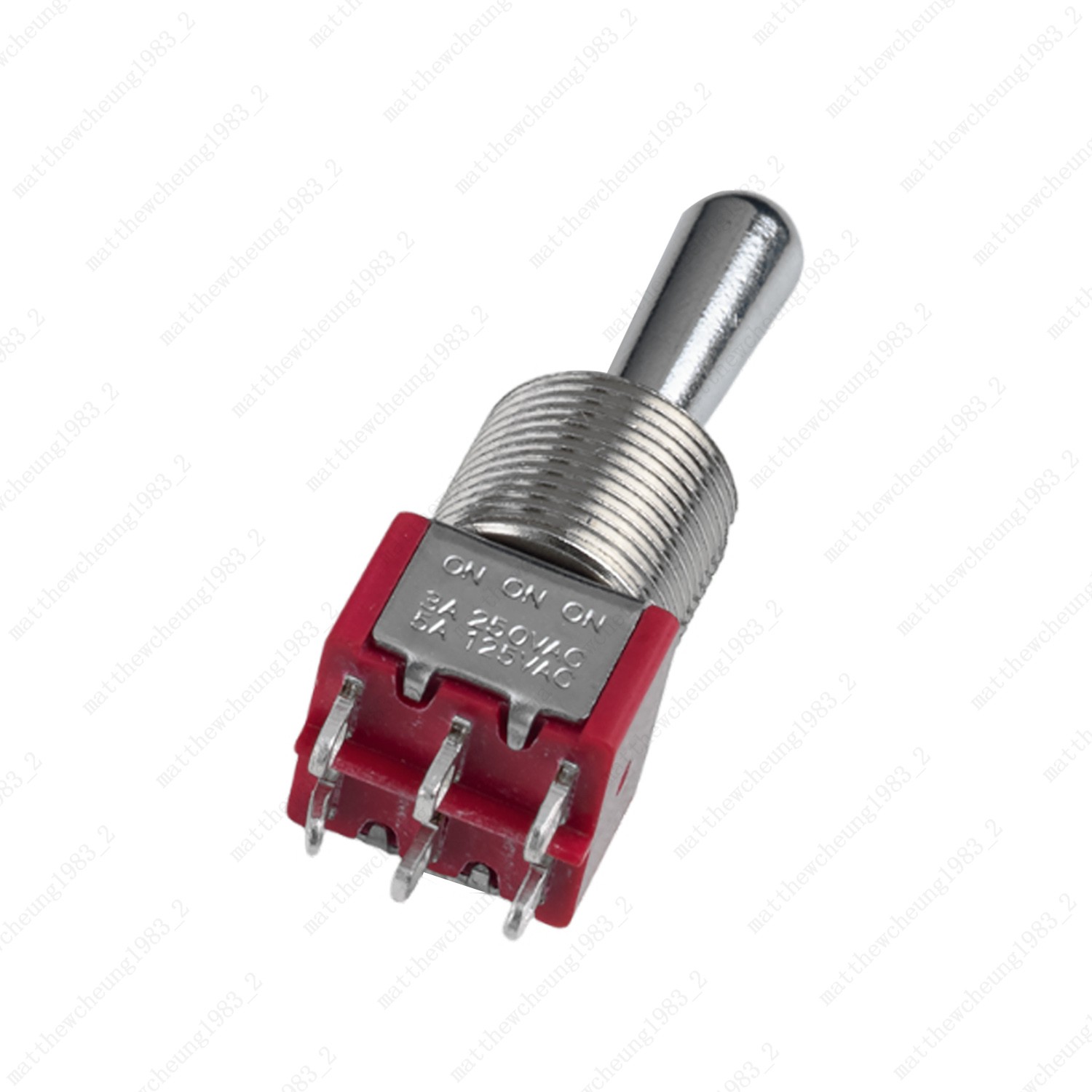 1/3/5 x Guitar/AMP Fat Bat Toggle Switch DPDT 6 Pin 3-Position ON ON ON Sealed