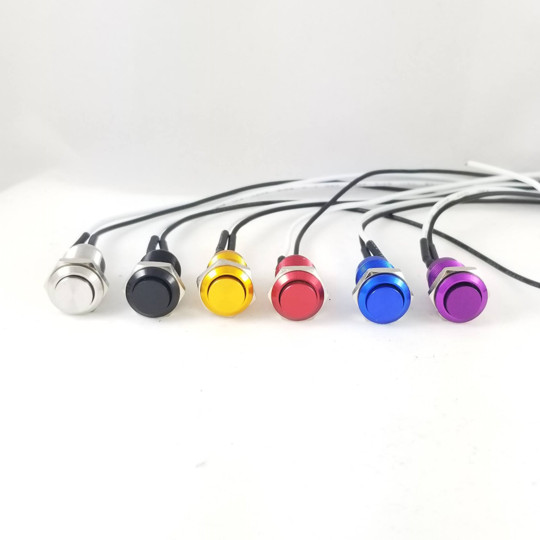 Tesi IDO Super M 10MM Metal Momentary Push Button Guitar Kill Switch Stnls Steel