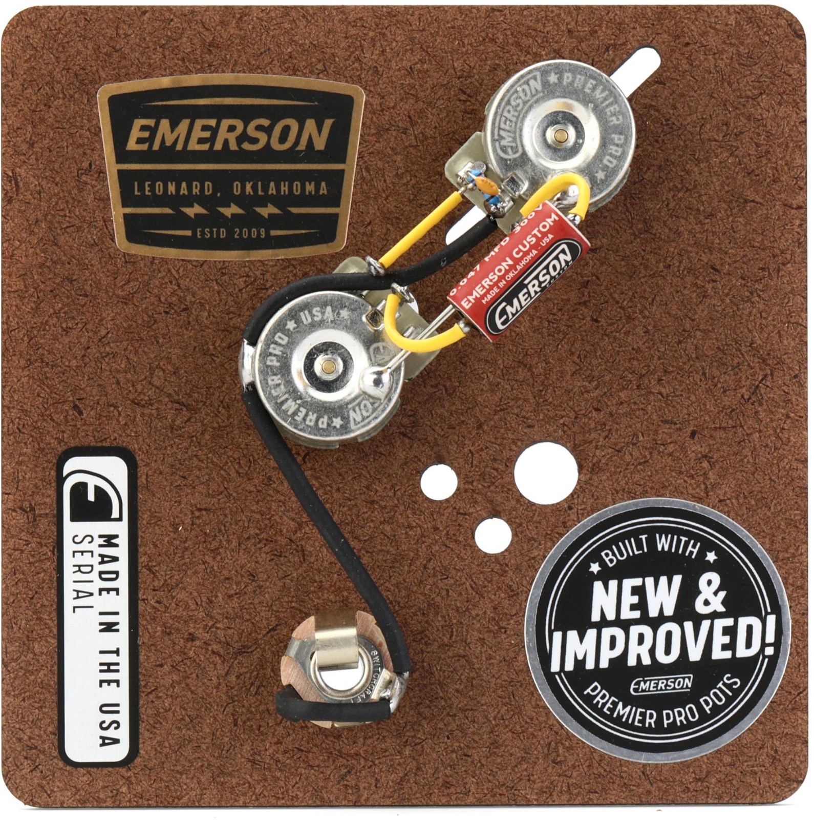 Emerson Custom Prewired Kit for Precision Bass (5-pack) Bundle