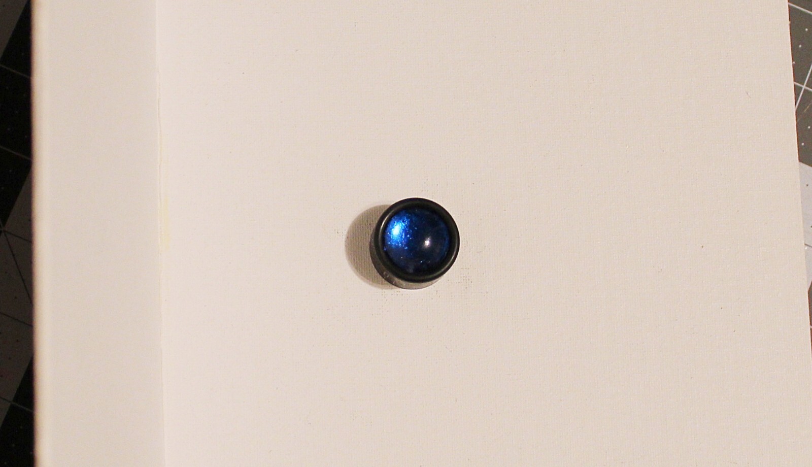 1 Custom Color Glass Dome Grip Ring Speed Knob Fits Import Metric Black Plastic