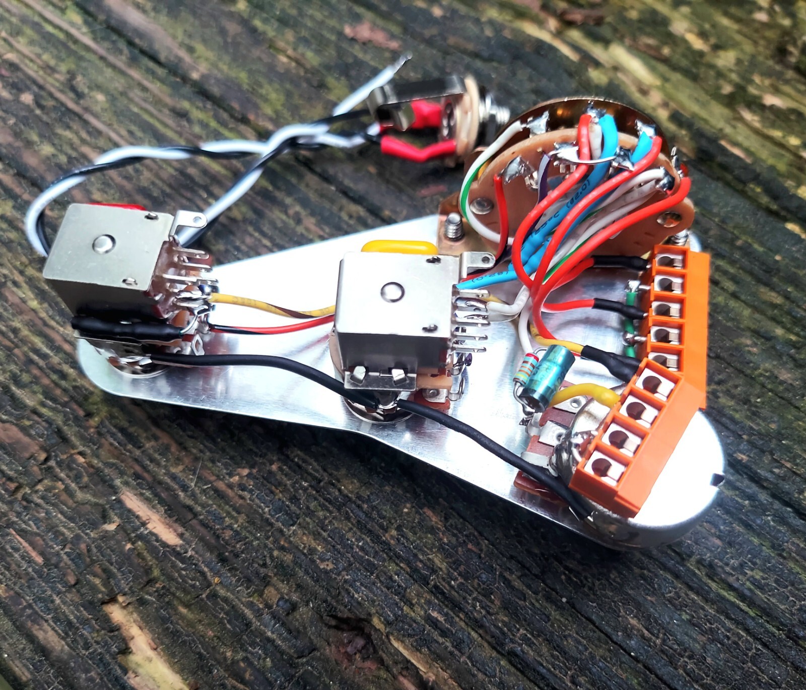 Strat HSH Solderless Wiring Harness Bourns Coil Split Neck & Bridge Combo