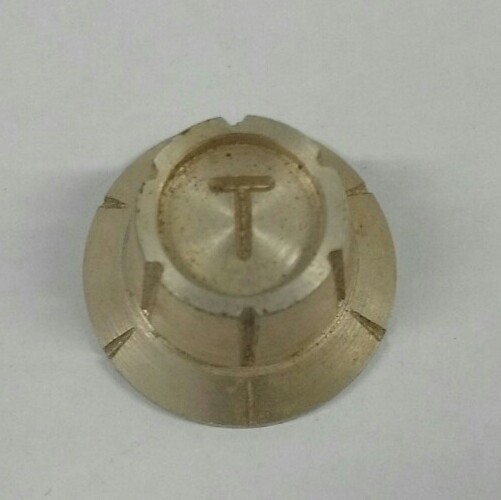 Vintage Aria Diamond Teisco Guitar Tone Knob Metal Gold Rare Univox Japan MIJ