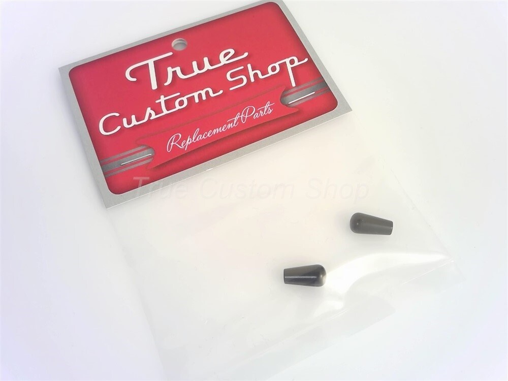 True Custom Shop® BLACK Metal Switch Tip for Switchcraft & Gibson USA 8-32