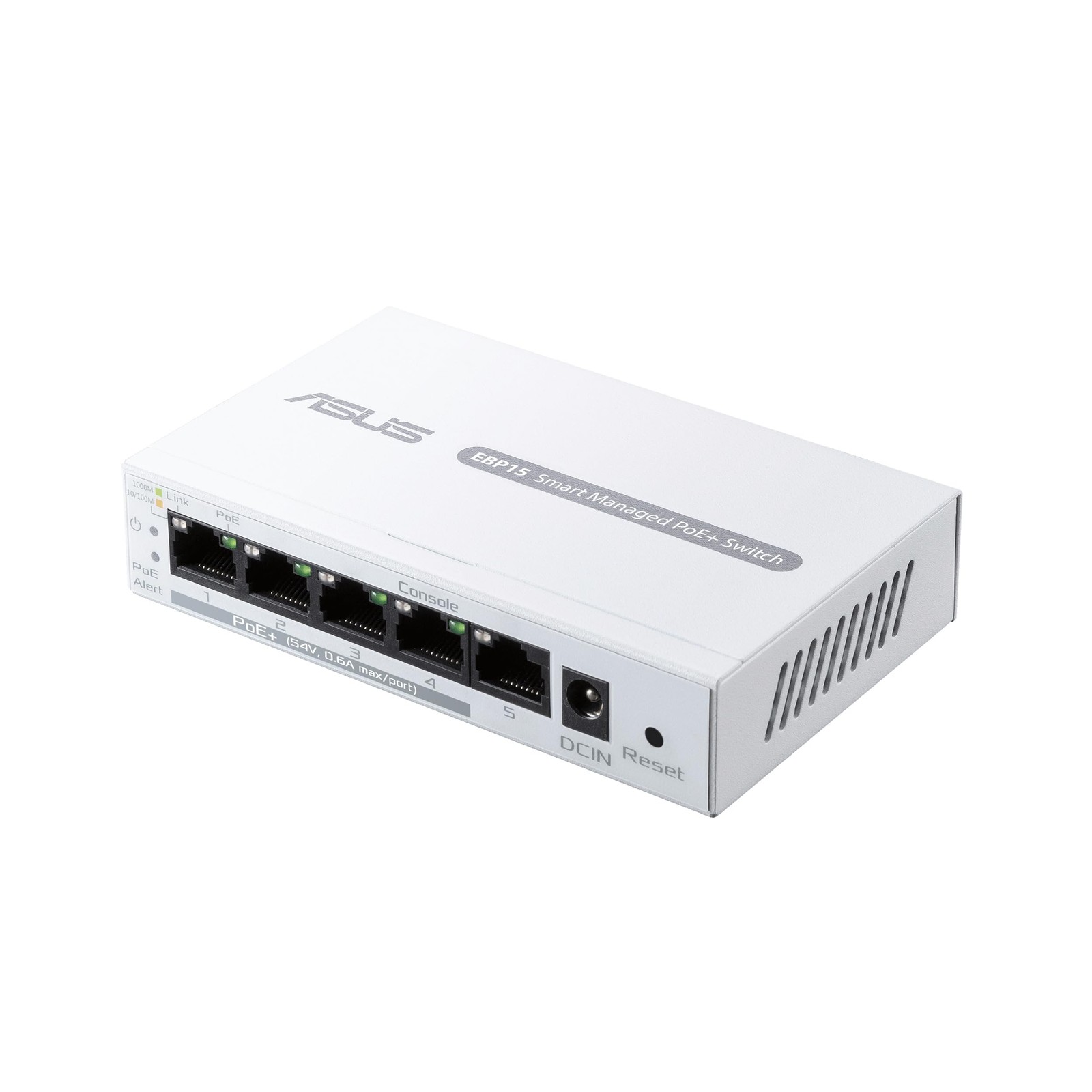 Asus ExpertWiFi EBP15 Ethernet Switch – 5-Port, Manageable, TAA Compliant, PoE/P