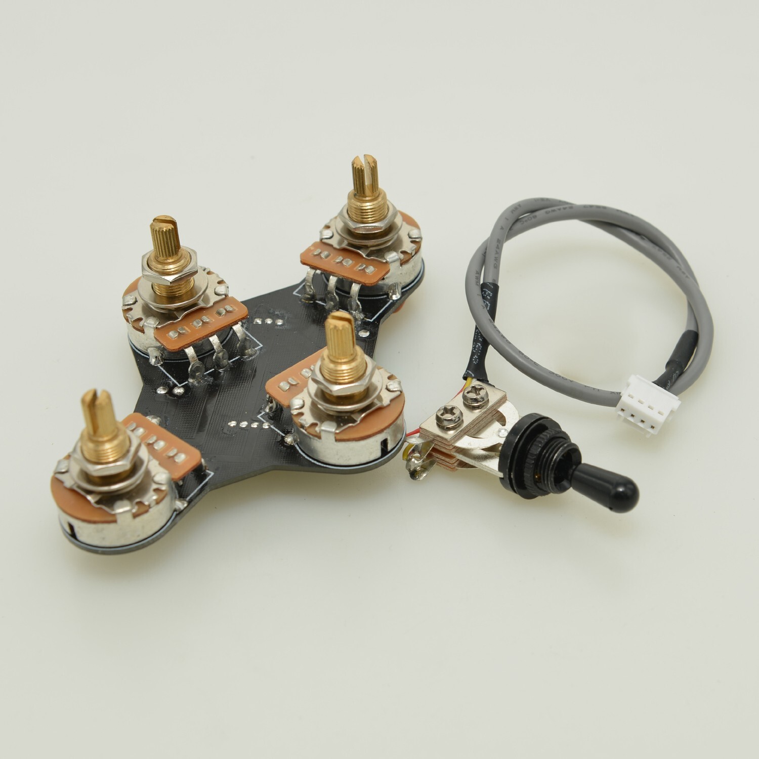 Waaah Greasebucket LP Guitar Control Plate System with Free-Welding 3 Way Switch