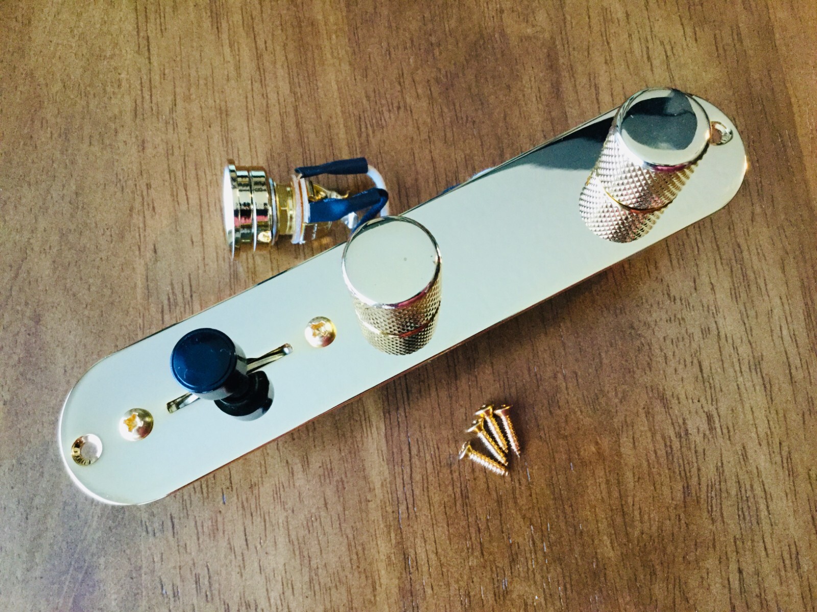 GOLD / 3-Way / Pre-Wired Telecaster Control Plate Assembly / UPGRADE / Loaded