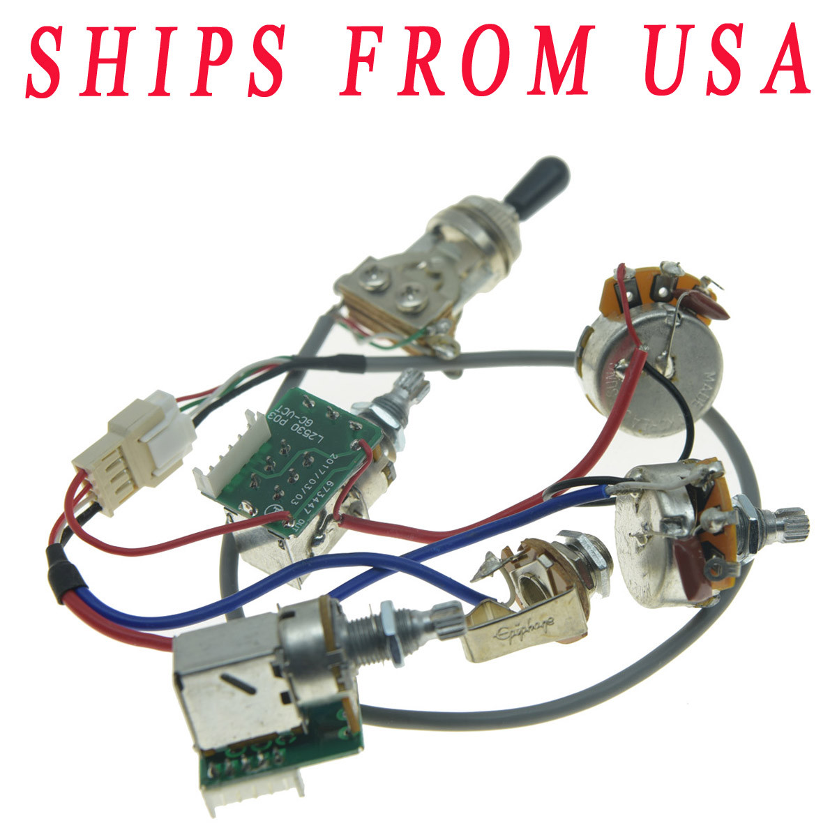 Guitar Pickup Pro Wiring Harness Push Pull Pot for Epiphone US Shipping