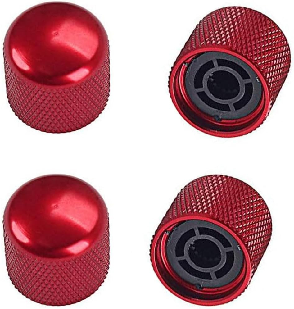 4Pcs Guitar Knobs Metal Volume Tone Control Knobs Guitar Dome Knobs Compatible w