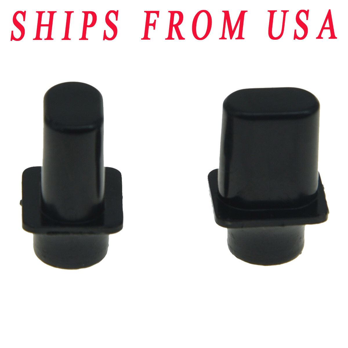 2pcs Black KAISH Top Hat Switch Tip Pickup Switch Knob fits USA Tele Telecaster