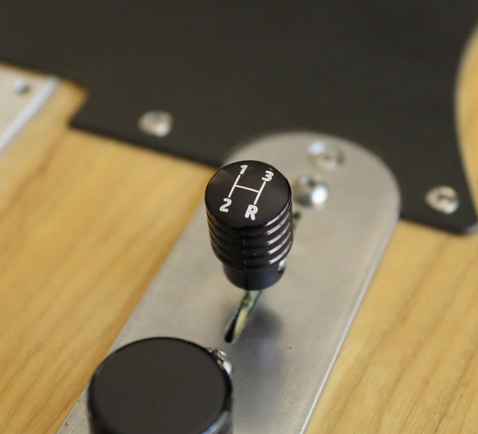 T Tall Shifter “3 on the tree” switch tip – Jet Black