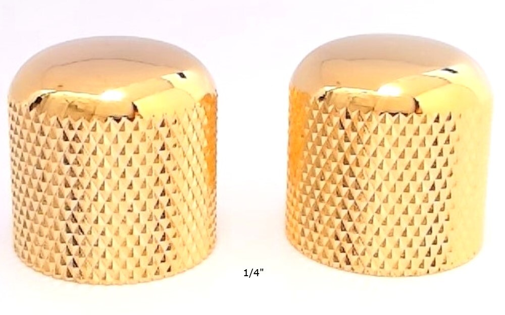 True Custom Shop® Gold Control Dome US Knobs w/h Set Screw for Fender Telecaster