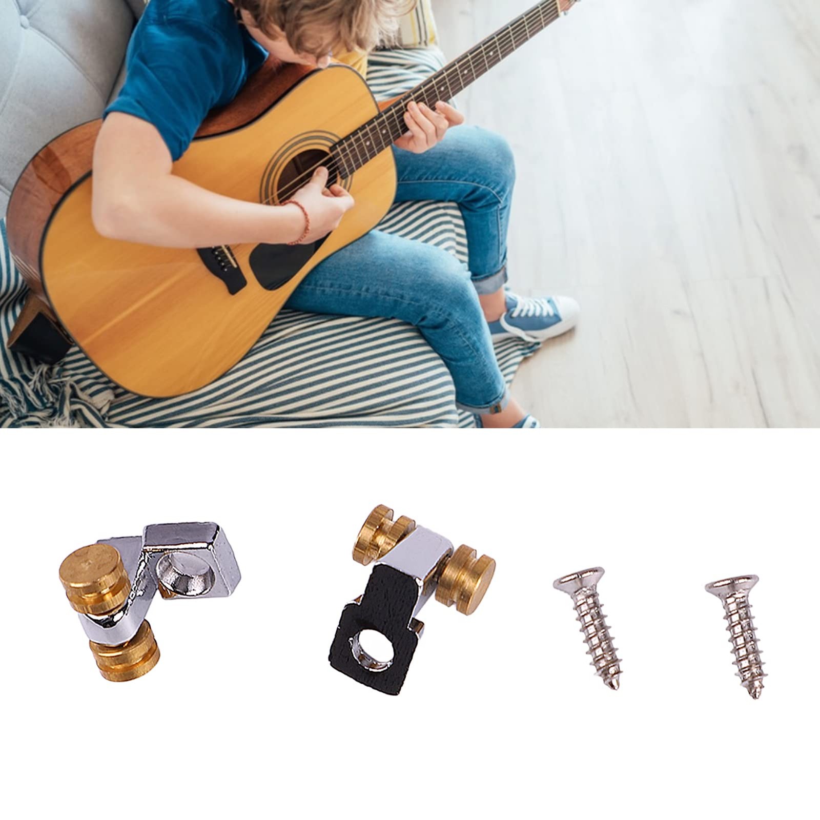 Electric Guitar Roller String Tree Retainer, Brass Zinc Alloy Roller String R…