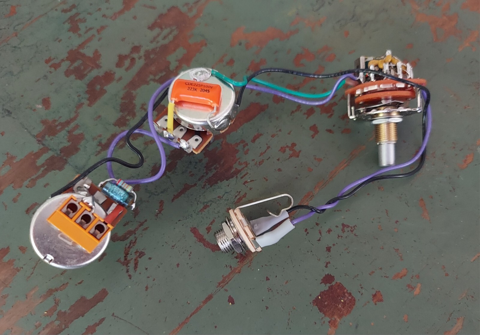 One Pickup Bass Solderless Wiring Harness Vol, Tone, 6/w Varitone KellingSound