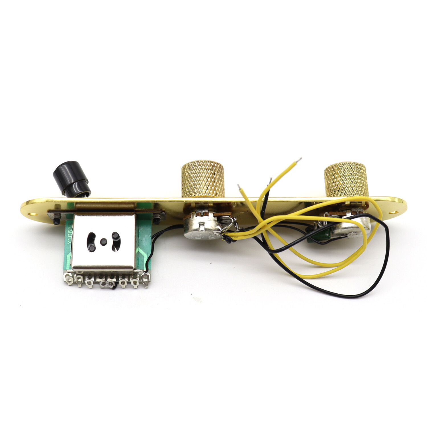 Wired Loaded Control Plate 3 Way Switch for TL Tele Style Electric Guitar Gold