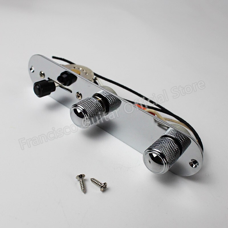 Prewired Loaded Guitar Control Plate 3 Way Switch Knob for Tele TL Telecaster
