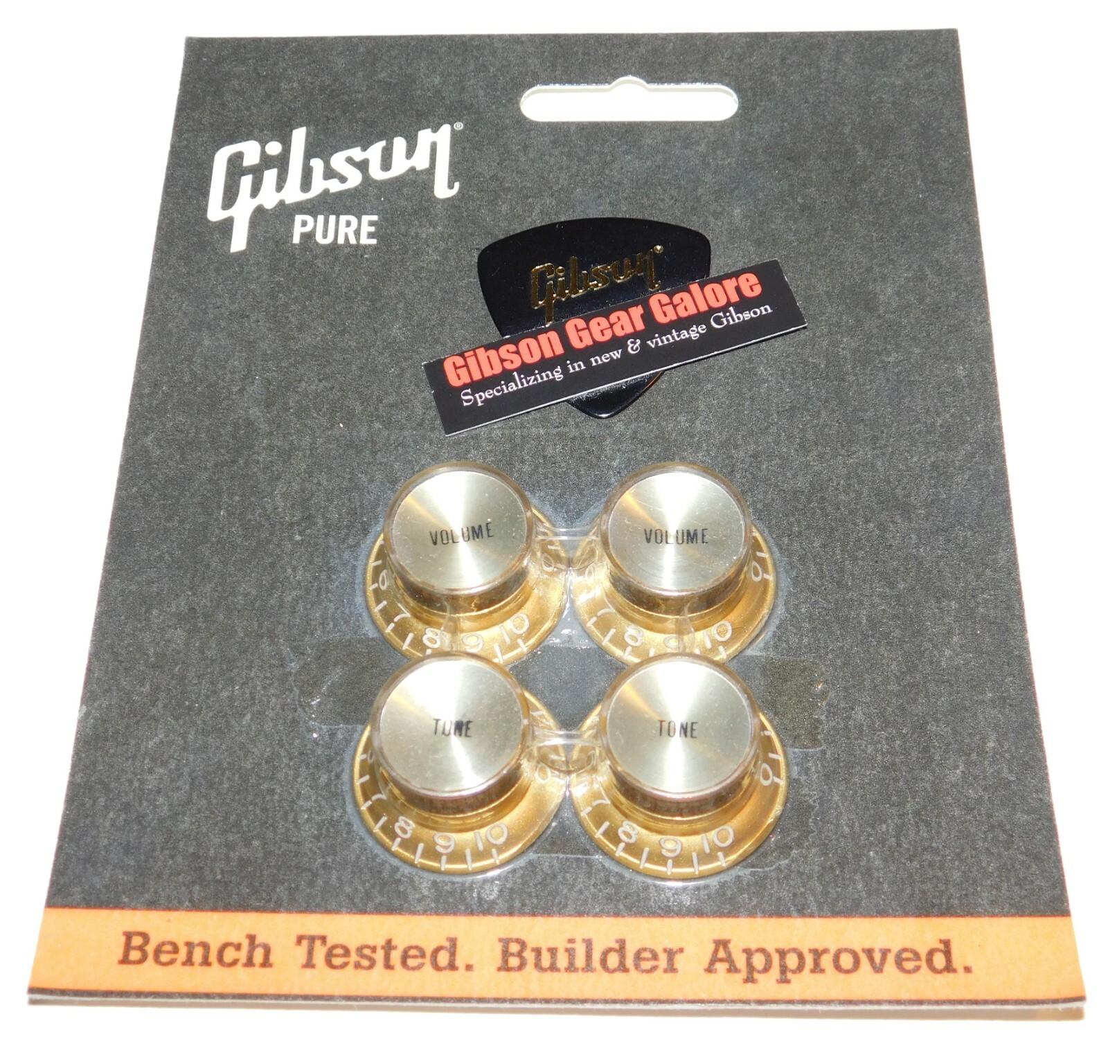 Gibson Les Paul Knobs Set Top Hat Gold Guitar Parts Custom SG R9 Project ES NOS