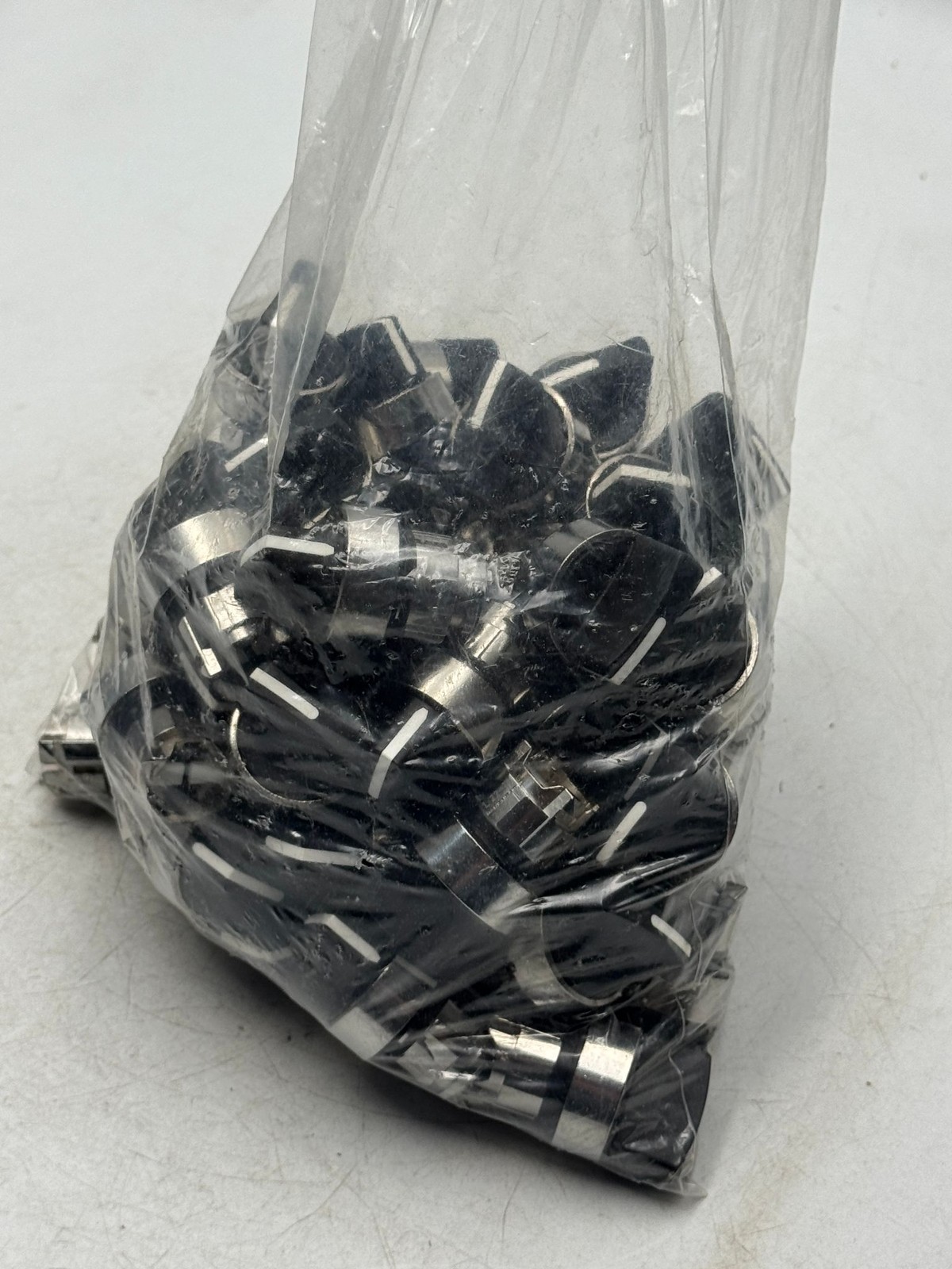Bulk Lot Black Chrome Indicator Knobs Rotary Panel Control With White Line Many