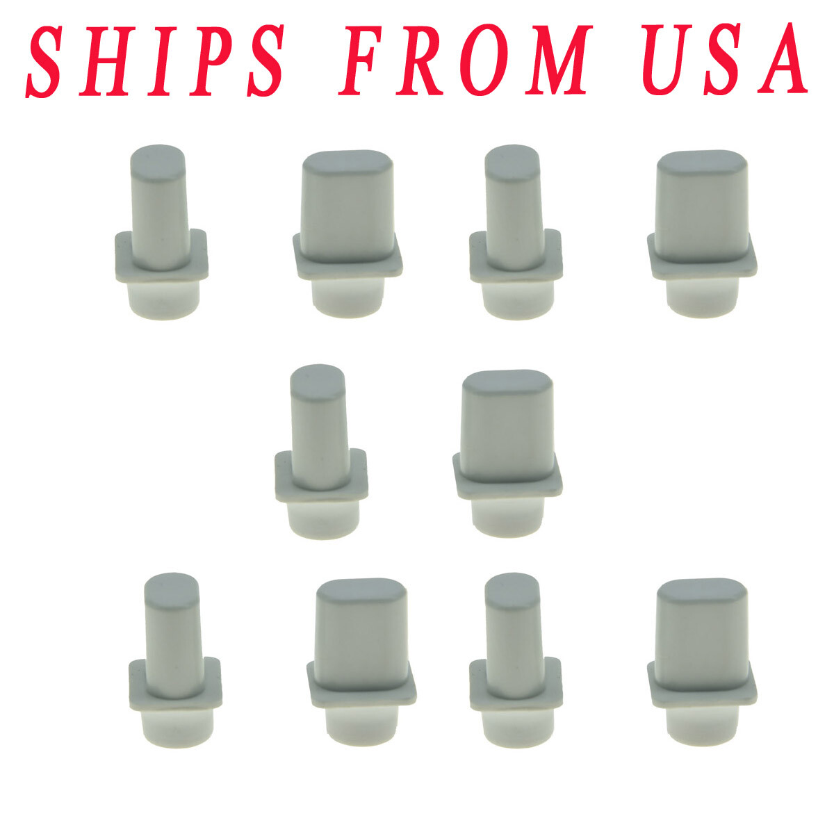 10pcs White Guitar 3 or 4 Way Pickup Switch Tip Top Hat Switch Knob for Tele
