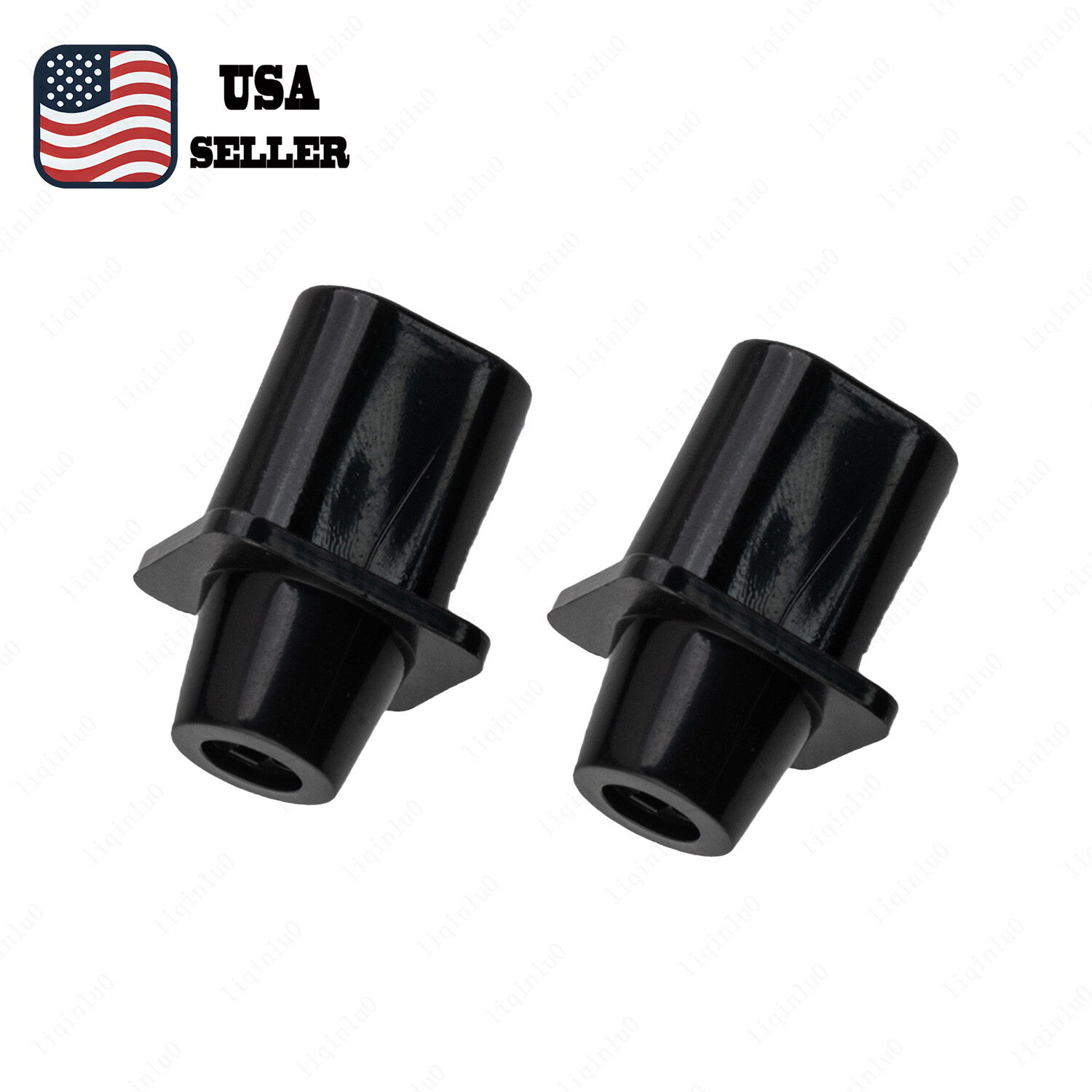 (Black) 2 PCS Electric Guitar Pickup Switch Tip Knob For Telecaster Tele