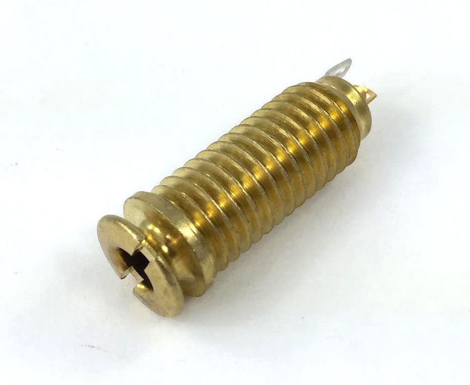 (1) Switchcraft Gold Screw-In Stereo Endpin Jack Acoustic Guitar EP-4600-002