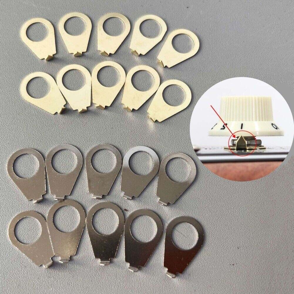 Guitar Knobs Pointer Plate Indicator Washers for Gibson LP Electric Guitar 10x