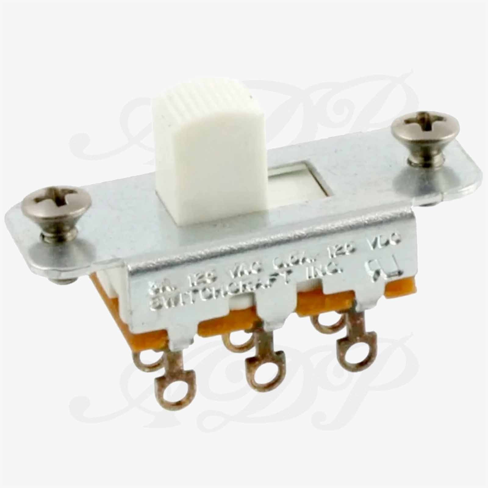 Switchcraft On-On 11A1255X Switch for Fender JazzMaster Jaguar White button