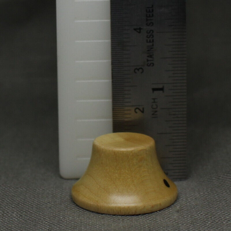 Maple Wood Bell Guitar Knobs for Les Paul Tone Or Volume – Metric Set (4)