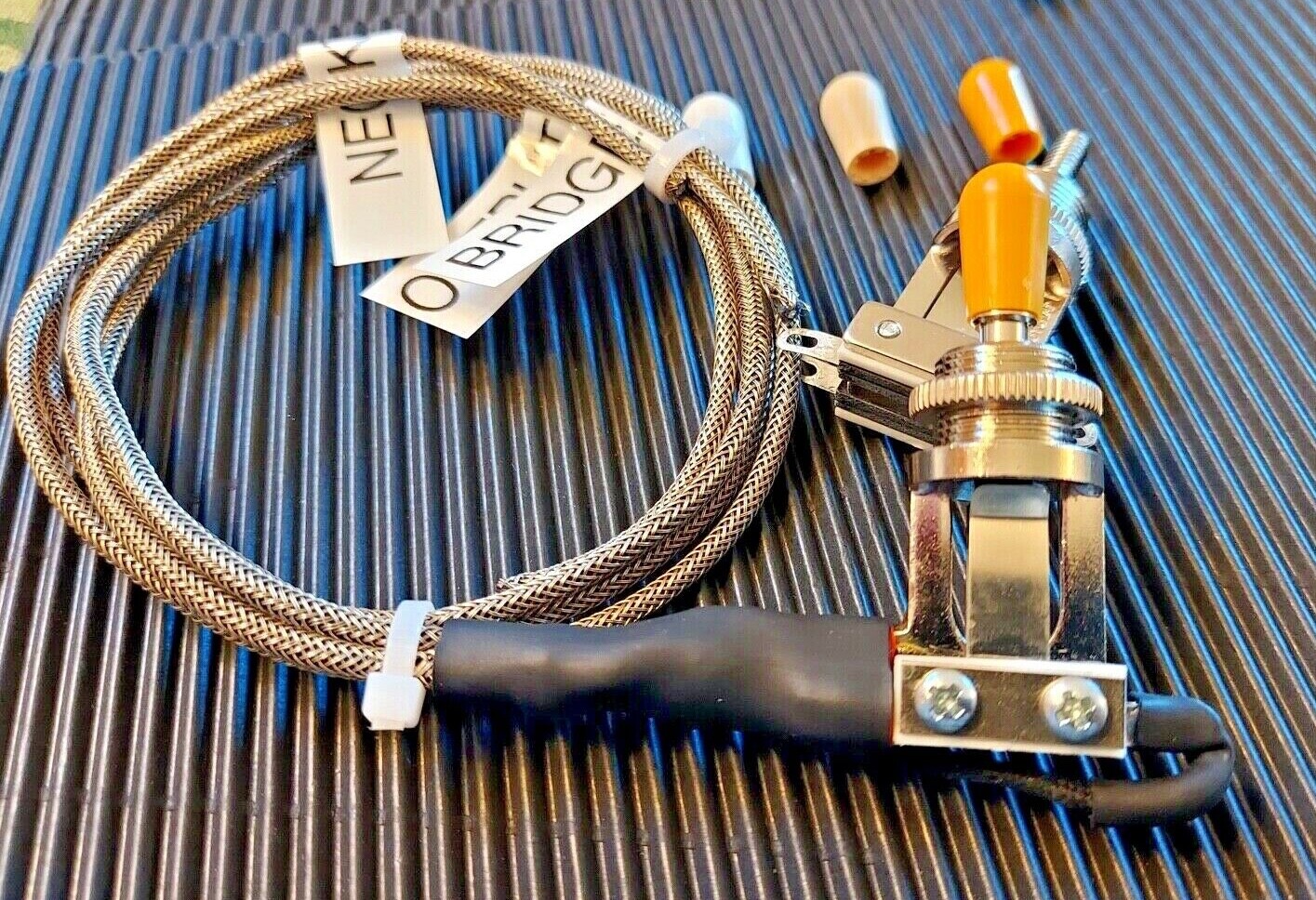 Wired Toggle Switch 3 way Switchcraft Nickel USA fits Gibson Les Paul
