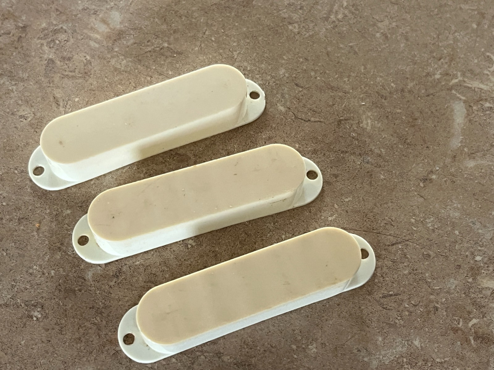 1982 1983 Fender Bullet set guitar pickup covers white