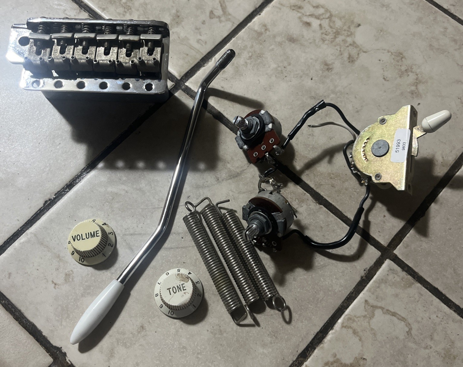80’s Fender stratocaster Parts Lot Vintage USA /japan