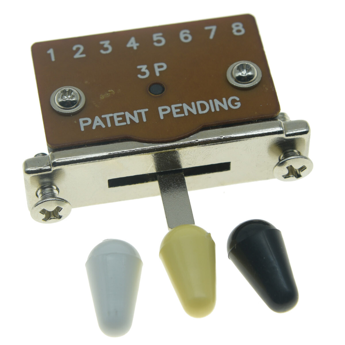 KAISH Heavy Duty 3-Way Guitar Pickup Lever Switch w/ 3 Plastic Tips