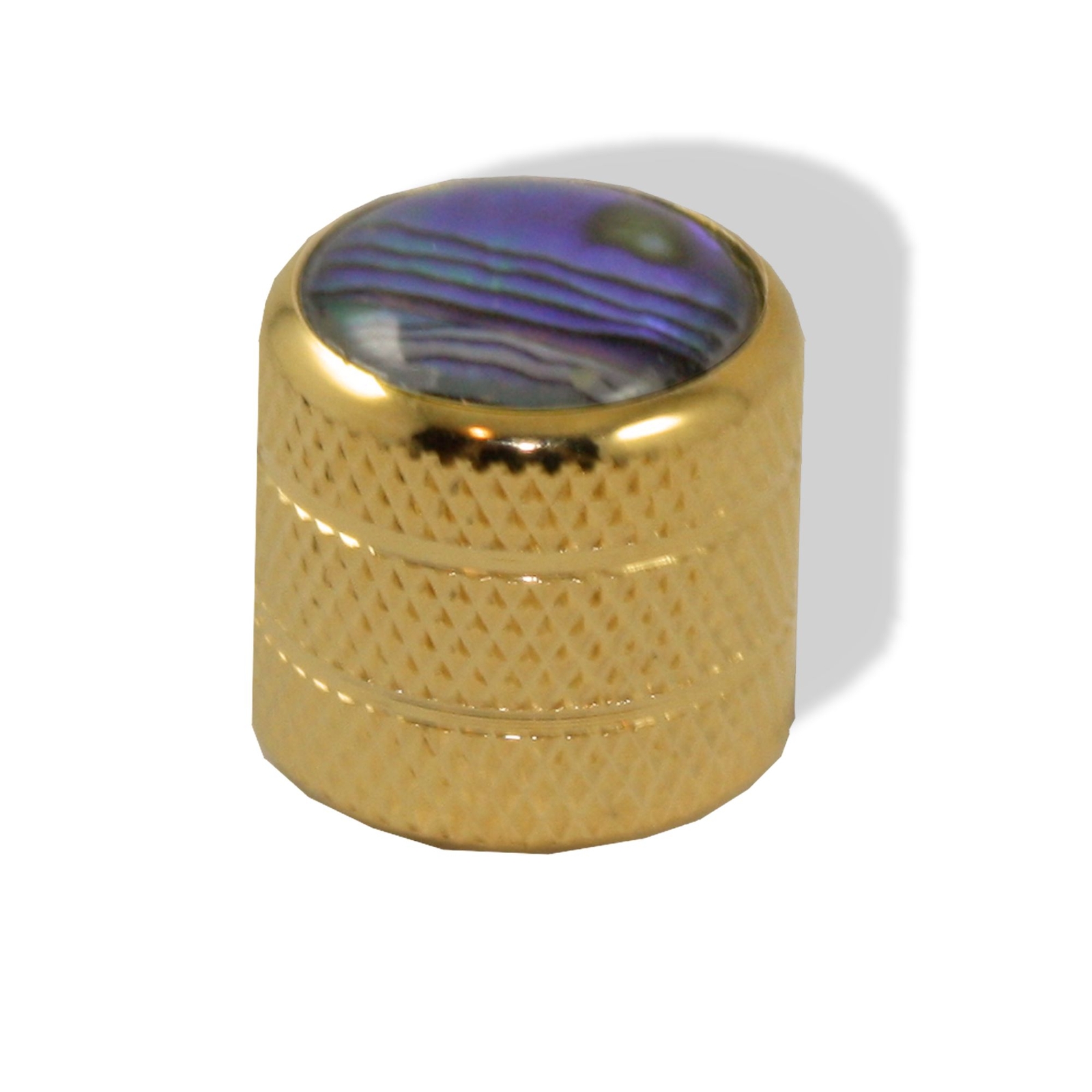 Knob Push on 6mm Gold w Abalone 4 pack 0811270GDAB-4P