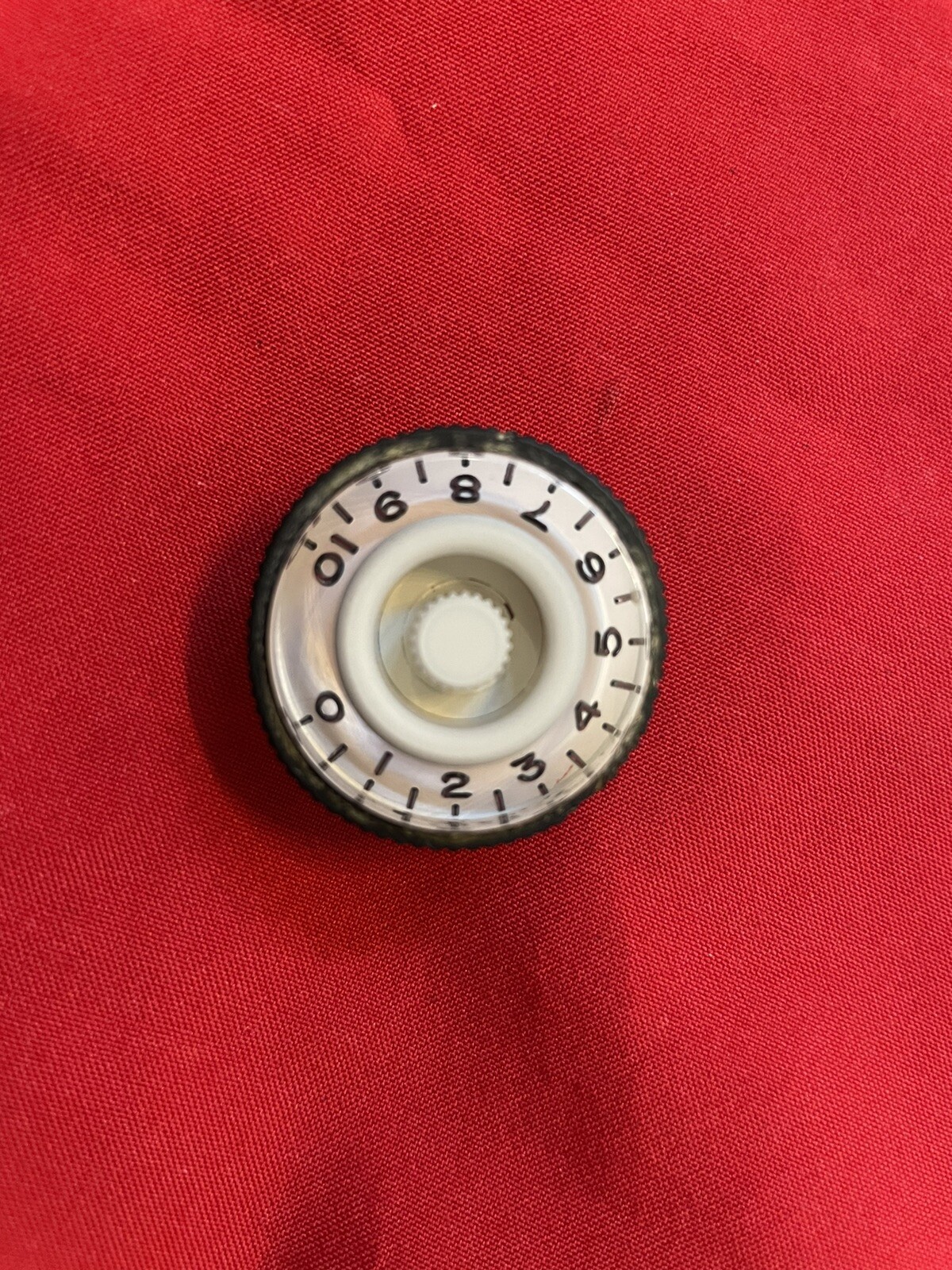 Vintage 1980s USA Peavey Guitar or Bass Control Knob Tracer White